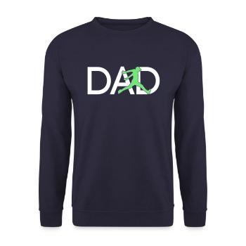 Parkour Papa - Unisex Sweatshirt - navy - Front - Alina (178cm) & Michal (187cm)