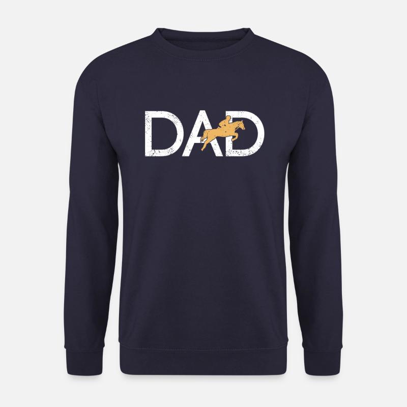 Monter à cheval Papa - Sweat-shirt Unisexe - marine