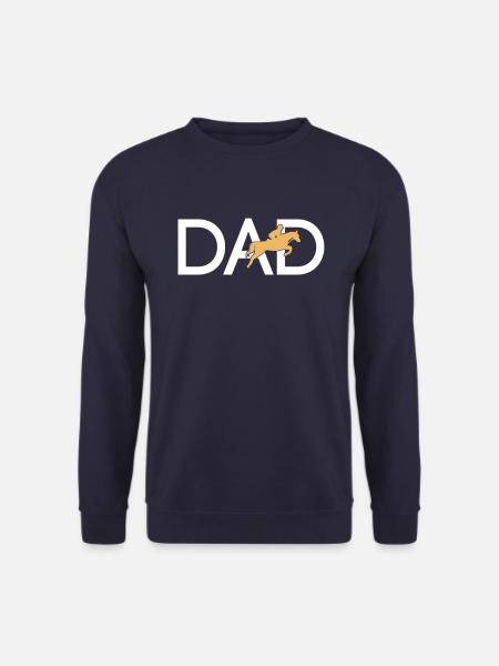 Riding horses Dad - Unisex Sweatshirt - navy
