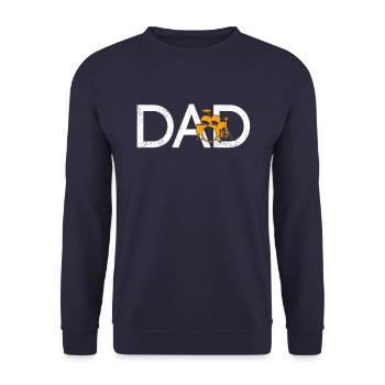 Batterie Papa - Sweat-shirt Unisexe - marine - Devant - Alina (178cm) & Michal (187cm)