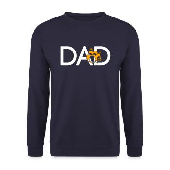 Batterie Papa - Sweat-shirt Unisexe - marine - Devant - Alina (178cm) & Michal (187cm)