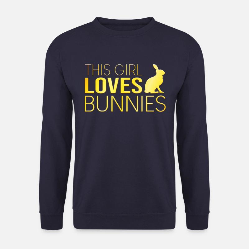 Girl Rabbit Saying - Unisex Sweatshirt - navy