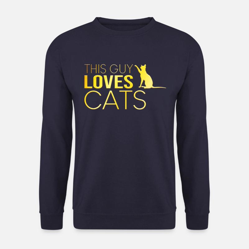 Typ Katze Spruch - Unisex Pullover - Navy