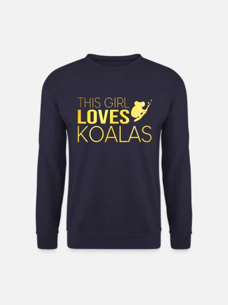 Mädchen Koala Spruch - Unisex Pullover - Navy
