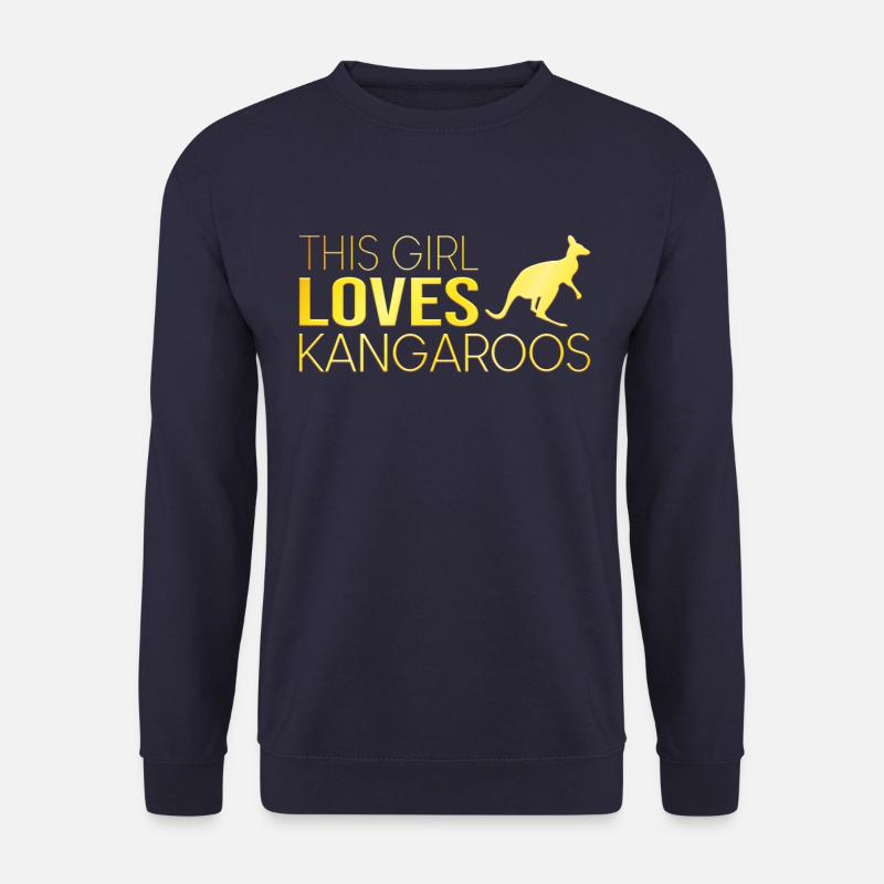 Mädchen Känguru Spruch - Unisex Pullover - Navy