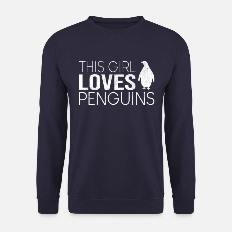 Mädchen Pinguin Spruch - Unisex Pullover - Navy