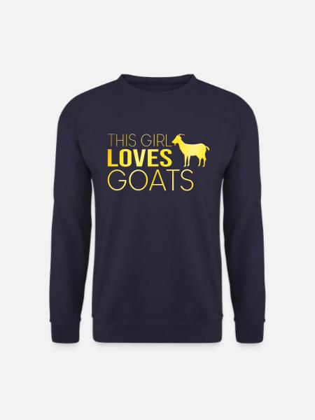Mädchen Ziege Spruch - Unisex Pullover - Navy