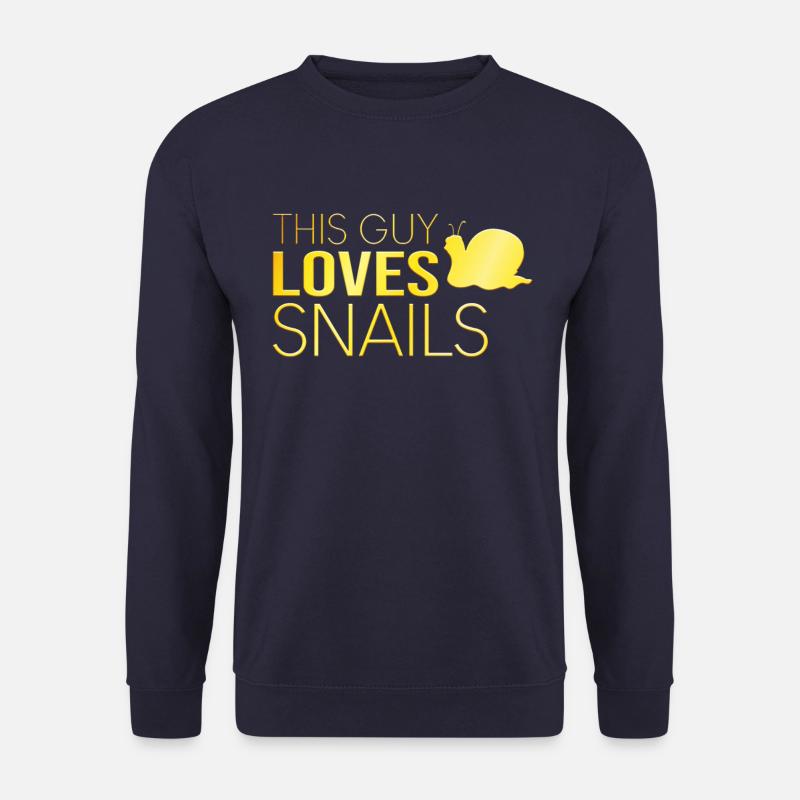 Mädchen Schnecke Spruch - Unisex Pullover - Navy