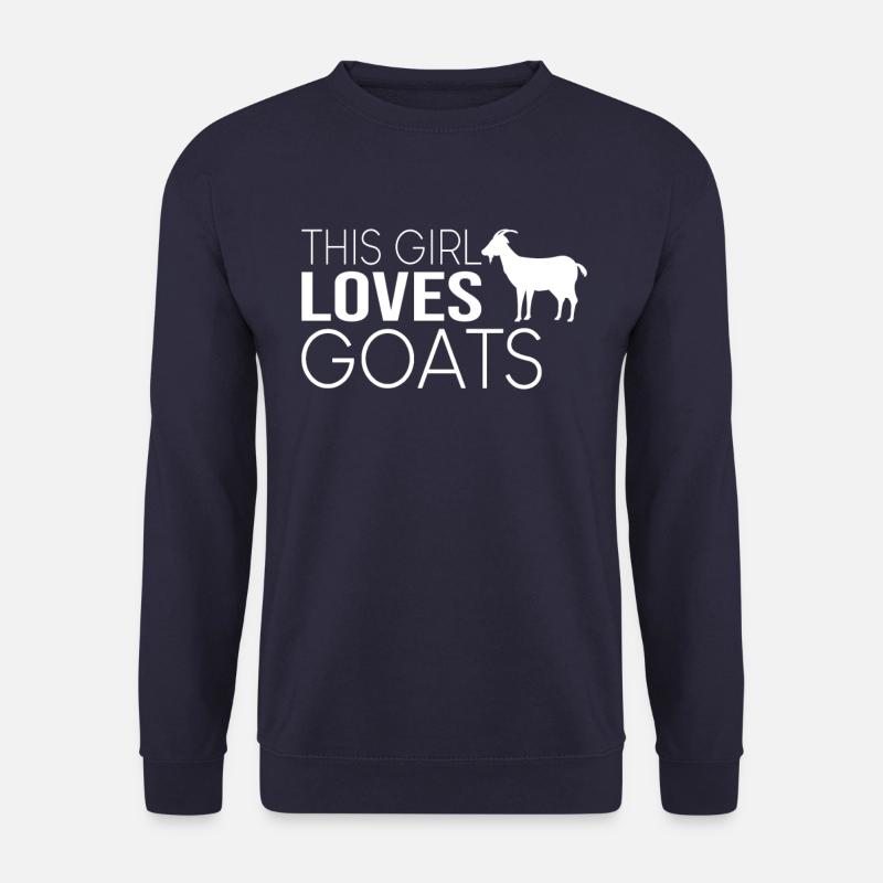 Mädchen Ziege Spruch - Unisex Pullover - Navy