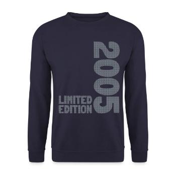 18 JAHRE 18. GEBURTSTAG LIMITED EDITION 2005 - Unisex Pullover - Navy - Vorne - Alina (178cm) & Michal (187cm)