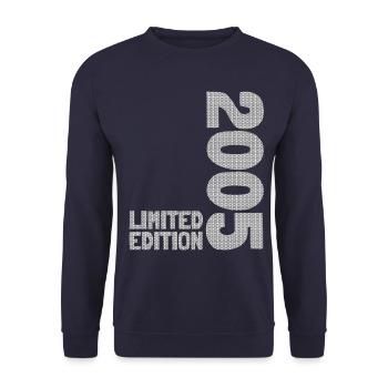 18 JAHRE 18. GEBURTSTAG LIMITED EDITION 2005 - Unisex Pullover - Navy - Vorne - Alina (178cm) & Michal (187cm)