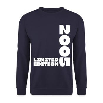 18 JAHRE 18. GEBURTSTAG LIMITED EDITION 2005 - Unisex Pullover - Navy - Vorne - Alina (178cm) & Michal (187cm)