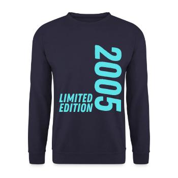 18 JAHRE 18. GEBURTSTAG LIMITED EDITION 2005 - Unisex Pullover - Navy - Vorne - Alina (178cm) & Michal (187cm)