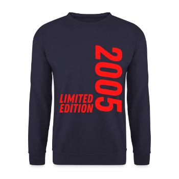 18 JAHRE 18. GEBURTSTAG LIMITED EDITION 2005 - Unisex Pullover - Navy - Vorne - Alina (178cm) & Michal (187cm)