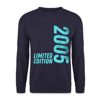 18 JAHRE 18. GEBURTSTAG LIMITED EDITION 2005 - Unisex Pullover - Navy - Vorne - Alina (178cm) & Michal (187cm)