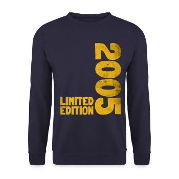 18 JAHRE 18. GEBURTSTAG LIMITED EDITION 2005 - Unisex Pullover - Navy - Vorne - Alina (178cm) & Michal (187cm)