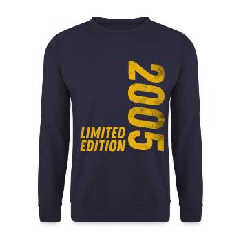 18 JAHRE 18. GEBURTSTAG LIMITED EDITION 2005 - Unisex Pullover - Navy - Vorne - Alina (178cm) & Michal (187cm)
