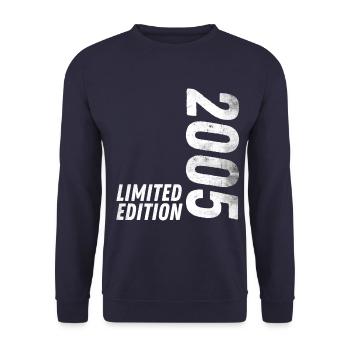 18 JAHRE 18. GEBURTSTAG LIMITED EDITION 2005 - Unisex Pullover - Navy - Vorne - Alina (178cm) & Michal (187cm)