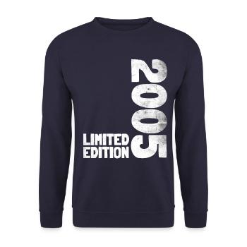 18 JAHRE 18. GEBURTSTAG LIMITED EDITION 2005 - Unisex Pullover - Navy - Vorne - Alina (178cm) & Michal (187cm)