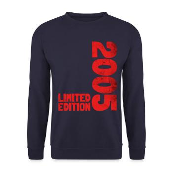 18 JAHRE 18. GEBURTSTAG LIMITED EDITION 2005 - Unisex Pullover - Navy - Vorne - Alina (178cm) & Michal (187cm)
