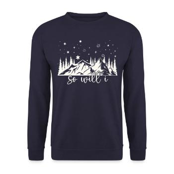 If the stars were made to worship So will I - Unisex Pullover - Navy - Vorne - Alina (178cm) & Michal (187cm)
