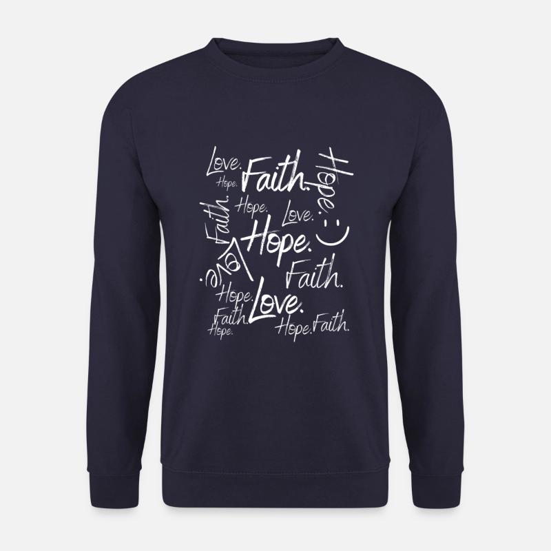 Faith, Hope, Love - Unisex Pullover - Navy