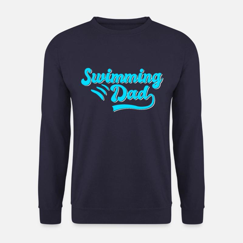 Schwimmen Papa Geschenk - Unisex Pullover - Navy