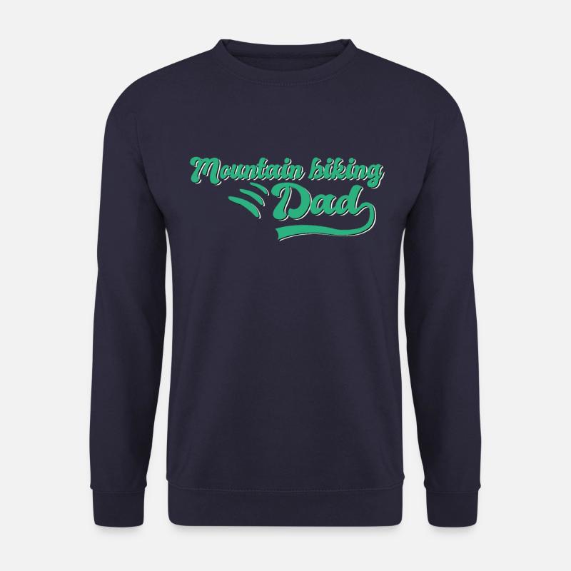Mountain biking daddy gift - Unisex Sweatshirt - navy