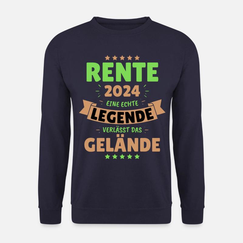 RENTE 2024 - EINE LEGENDE VERLÄSST DAS GELÄNDE! - Unisex Pullover - Navy