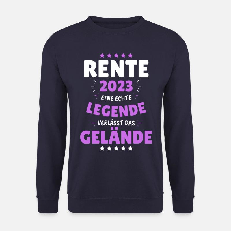 RENTE 2023 EINE LEGENDE VERLÄSST DAS GELÄNDE! Das - Unisex Pullover - Navy