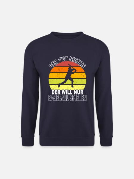 Baseball Spruch - Unisex Pullover - Navy