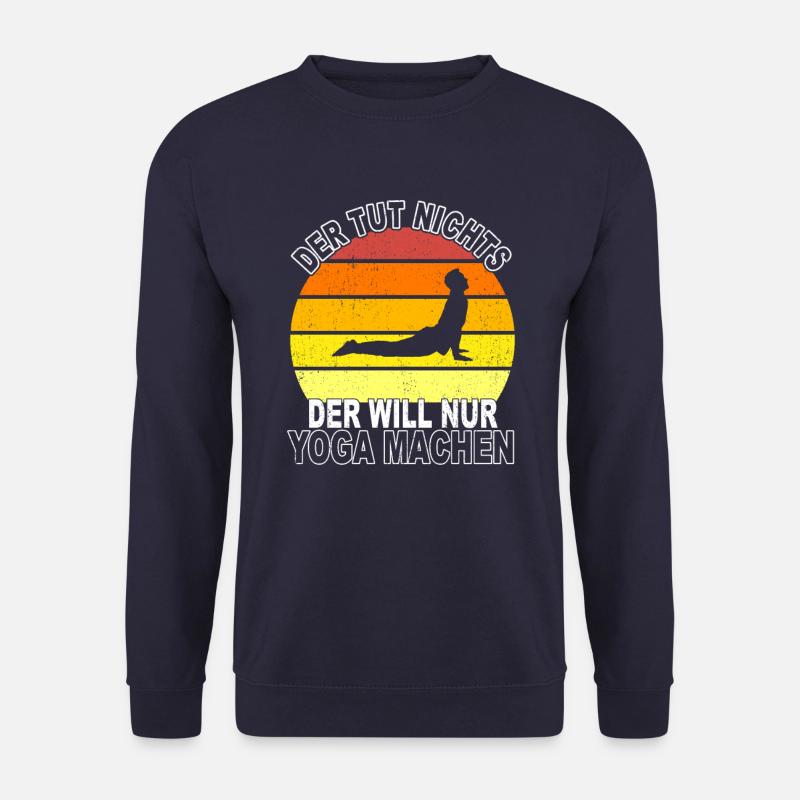 Yoga Spruch - Unisex Pullover - Navy
