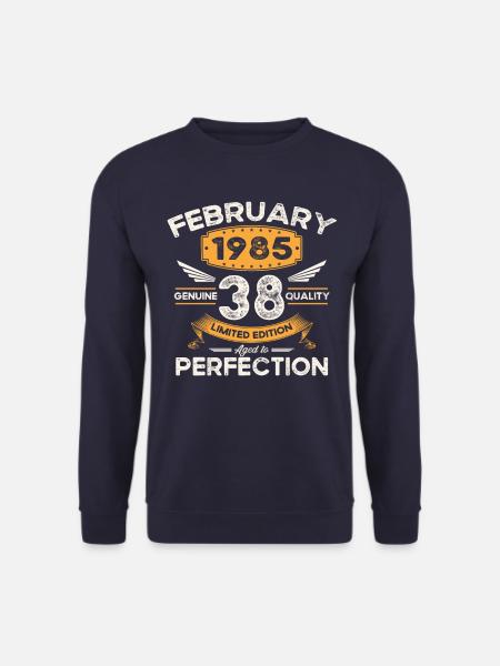 Né 1985 Vintage 38ème anniversaire rétro - Sweat-shirt Unisexe - marine