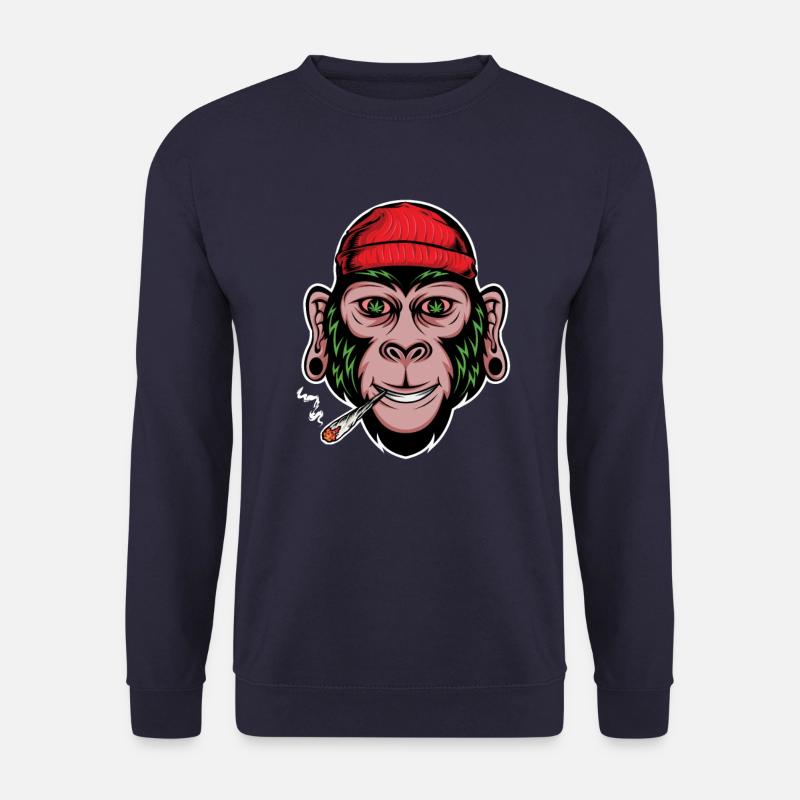 stoned monkey - Unisex Sweatshirt - navy