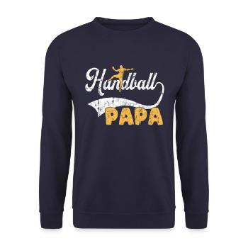 Papa Handball - Sweat-shirt Unisexe - marine - Devant - Alina (178cm) & Michal (187cm)