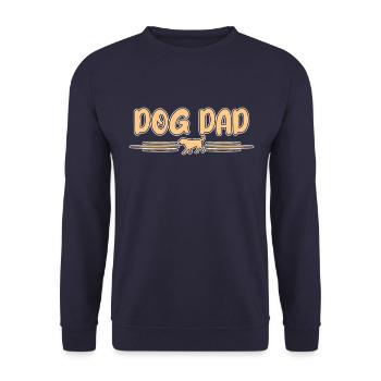 Hunde Papa - Unisex Pullover - Navy - Vorne - Alina (178cm) & Michal (187cm)