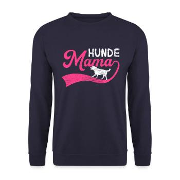Chiens Maman - Sweat-shirt Unisexe - marine - Devant - Alina (178cm) & Michal (187cm)