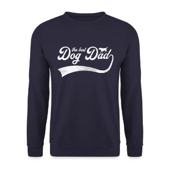 the best dog dad - Unisex Sweatshirt - navy - Front - Alina (178cm) & Michal (187cm)