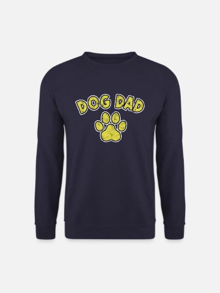 dog dad dogs dad - Unisex Sweatshirt - navy
