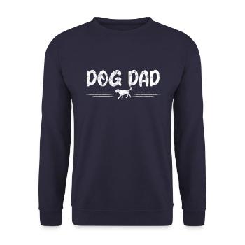 Hunde Papa - Unisex Pullover - Navy - Vorne - Alina (178cm) & Michal (187cm)