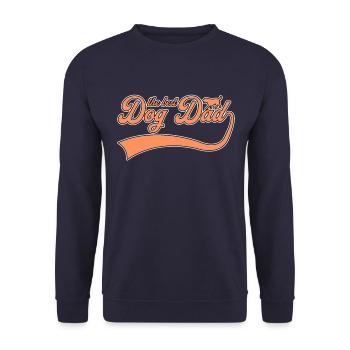 the best dog daddy - Unisex Sweatshirt - navy - Front - Alina (178cm) & Michal (187cm)