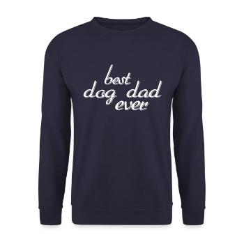 Meilleur père de chien de tous les temps - Sweat-shirt Unisexe - marine - Devant - Alina (178cm) & Michal (187cm)