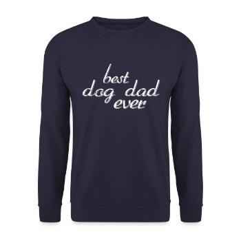 Meilleur père de chien de tous les temps - Sweat-shirt Unisexe - marine - Devant - Alina (178cm) & Michal (187cm)