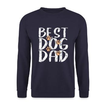 Meilleur père de chien - Sweat-shirt Unisexe - marine - Devant - Alina (178cm) & Michal (187cm)