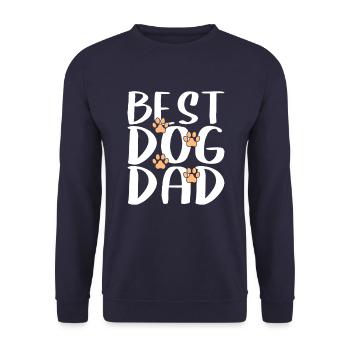 Meilleur père de chien - Sweat-shirt Unisexe - marine - Devant - Alina (178cm) & Michal (187cm)