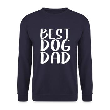 Meilleur père de chien - Sweat-shirt Unisexe - marine - Devant - Alina (178cm) & Michal (187cm)