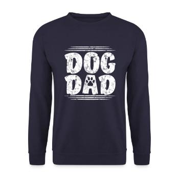 Hunde Papa - Unisex Pullover - Navy - Vorne - Alina (178cm) & Michal (187cm)
