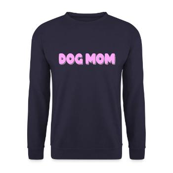 dogs mama dog mom - Unisex Sweatshirt - navy - Front - Alina (178cm) & Michal (187cm)