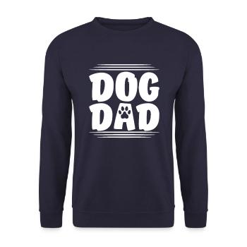 Hunde Papa - Unisex Pullover - Navy - Vorne - Alina (178cm) & Michal (187cm)