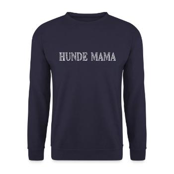Hunde Mama - Unisex Pullover - Navy - Vorne - Alina (178cm) & Michal (187cm)